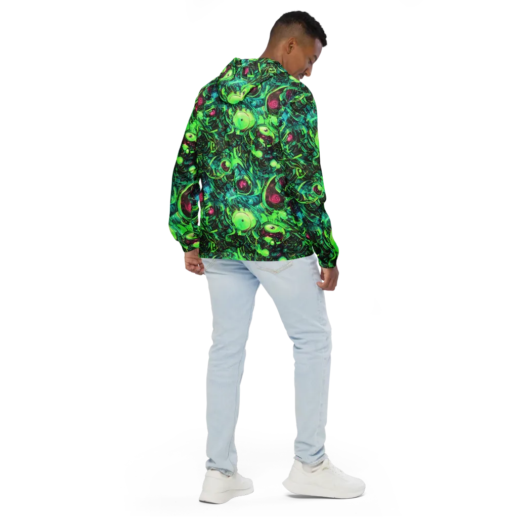 Cyber Canopy on Men's Windbreaker — Back