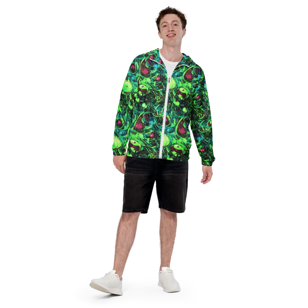 Cyber Canopy on Men's Windbreaker — Front