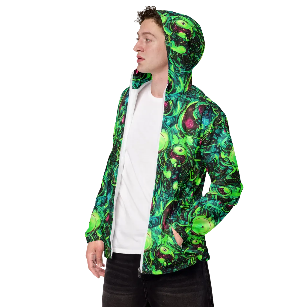 Cyber Canopy on Men's Windbreaker — Left Front