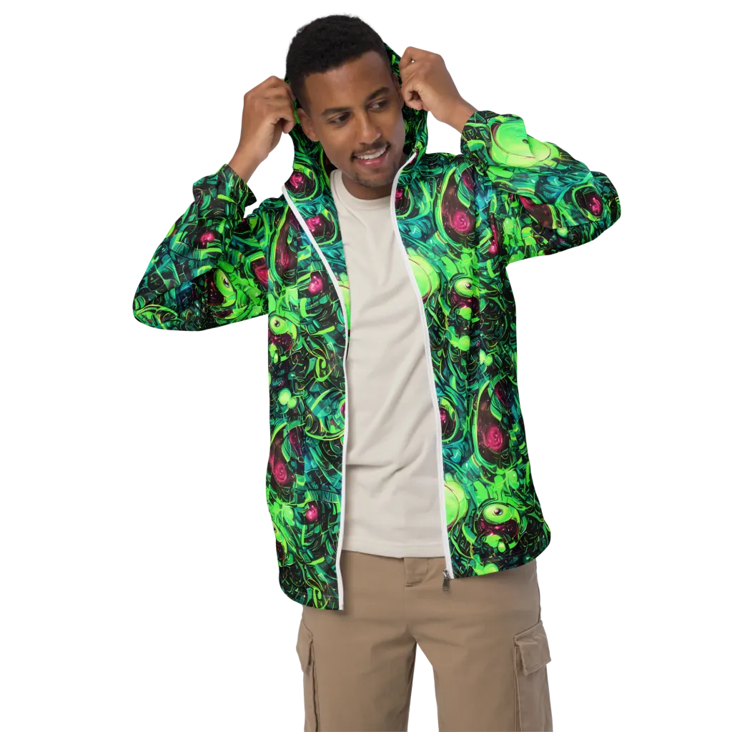 Cyber Canopy on Men's Windbreaker — Front