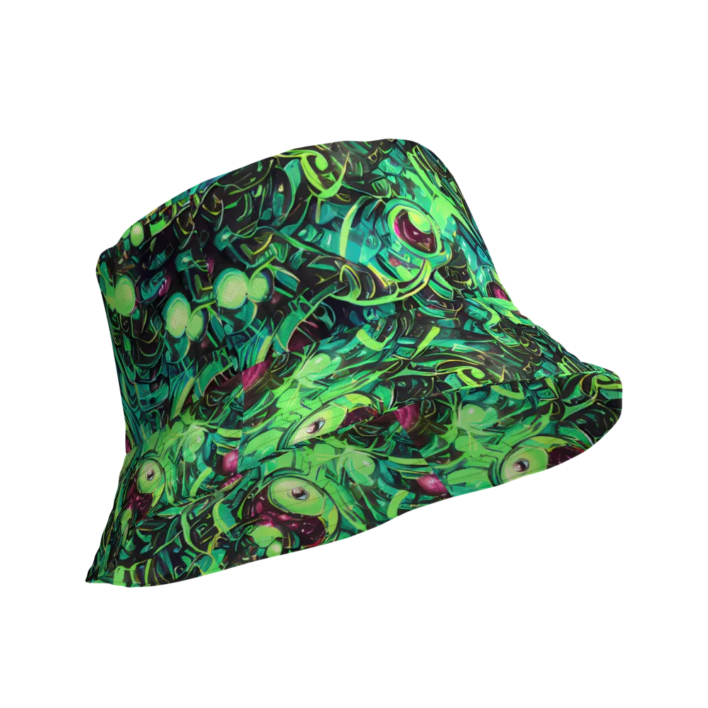 Cyber Canopy on Reversible Bucket Hat — Product details Outside