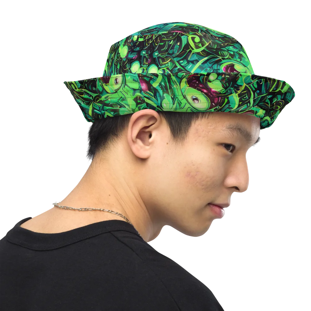 Cyber Canopy on Reversible Bucket Hat — Right Outside