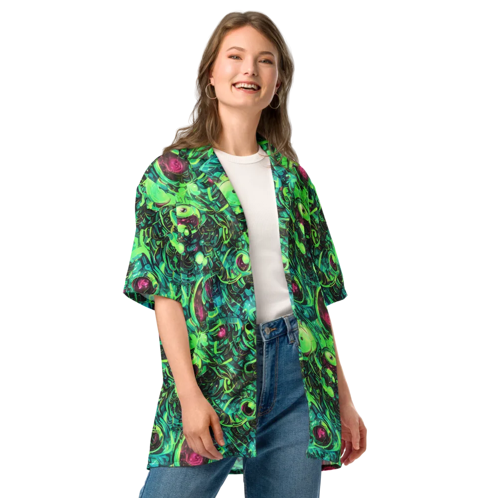 Cyber Canopy on Button Shirt — Front