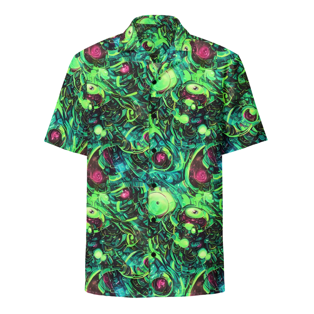 Cyber Canopy on Button Shirt — Front