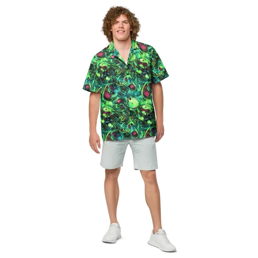 Cyber Canopy on a Button Shirt