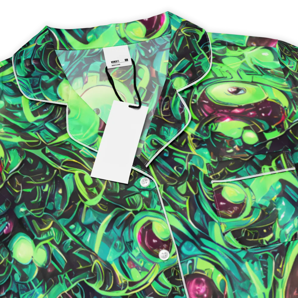 Cyber Canopy on Women's Short Sleeve Pajama Top — Product details