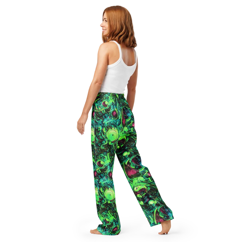 Cyber Canopy on Women's Pajama Pants — Back
