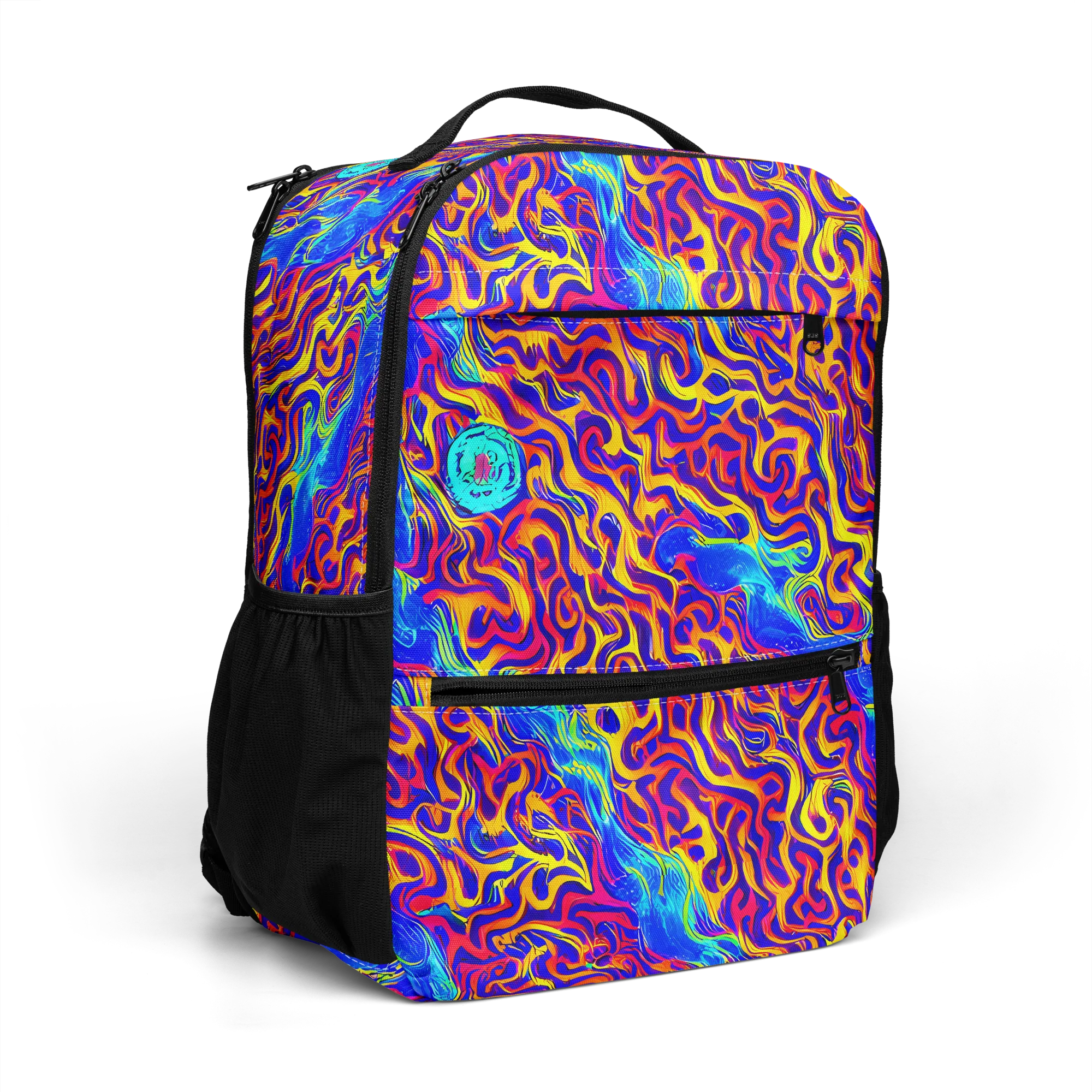 Firewater Bloom on Utility Backpack — Right Front