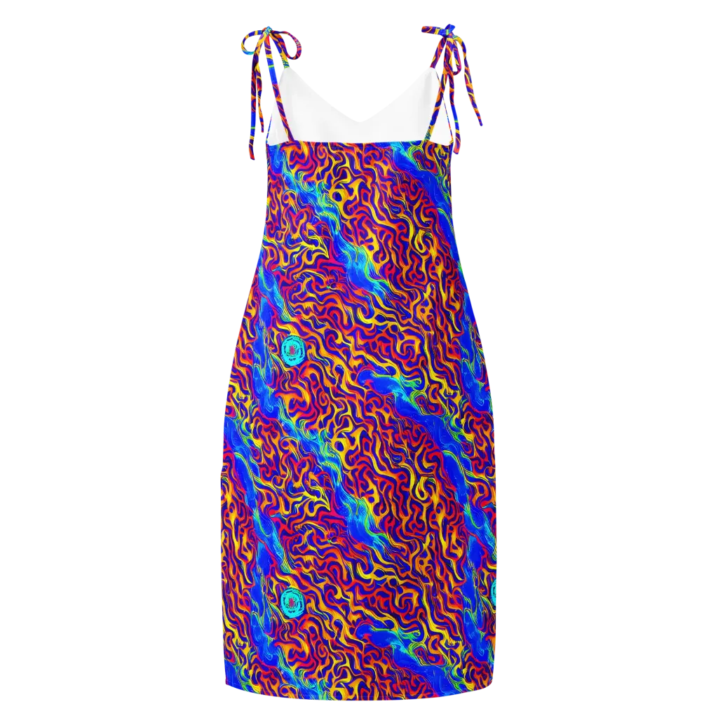 Firewater Bloom on Slip Dress — Back