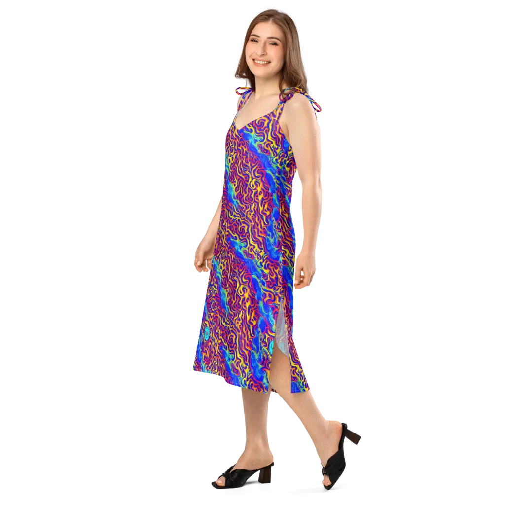 Firewater Bloom on Slip Dress — Left Front