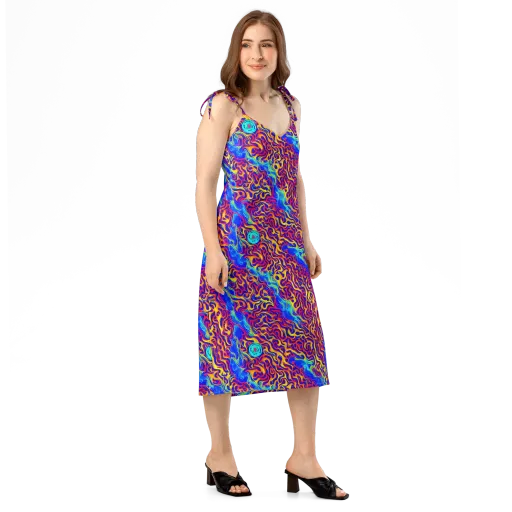Firewater Bloom on a Slip Dress