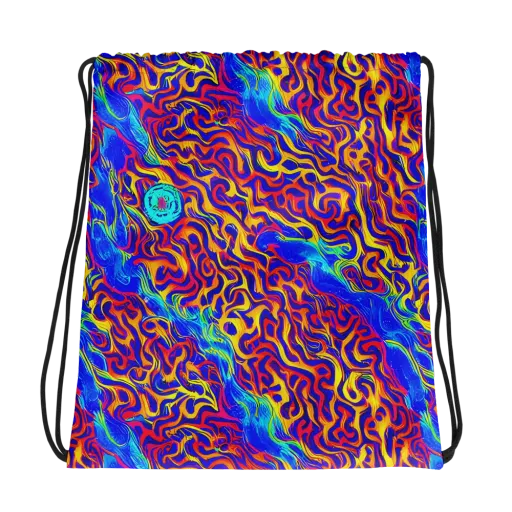 Firewater Bloom on a Drawstring Bag