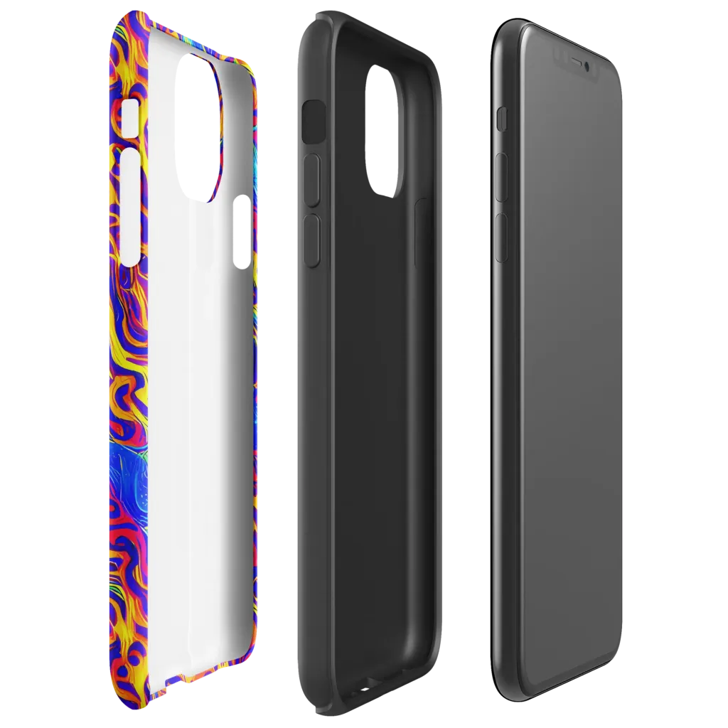 Firewater Bloom on Tough Case for iPhone® — Right