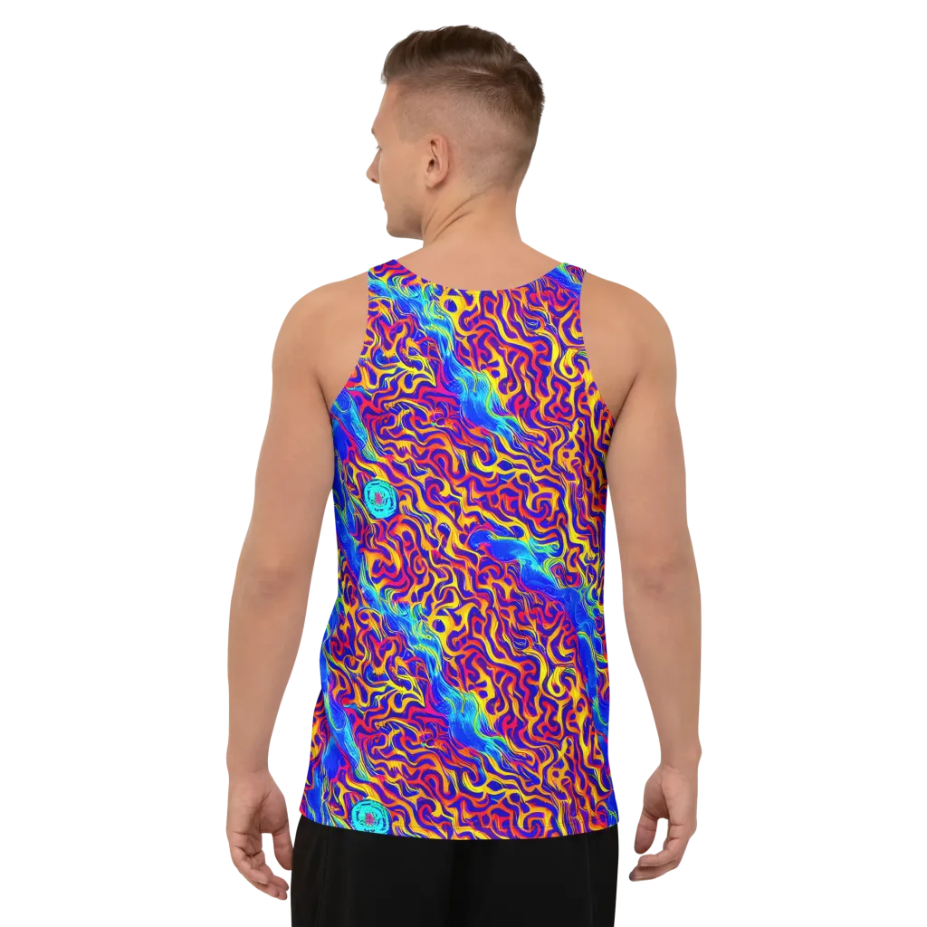 Firewater Bloom on Men's Tank Top — Back