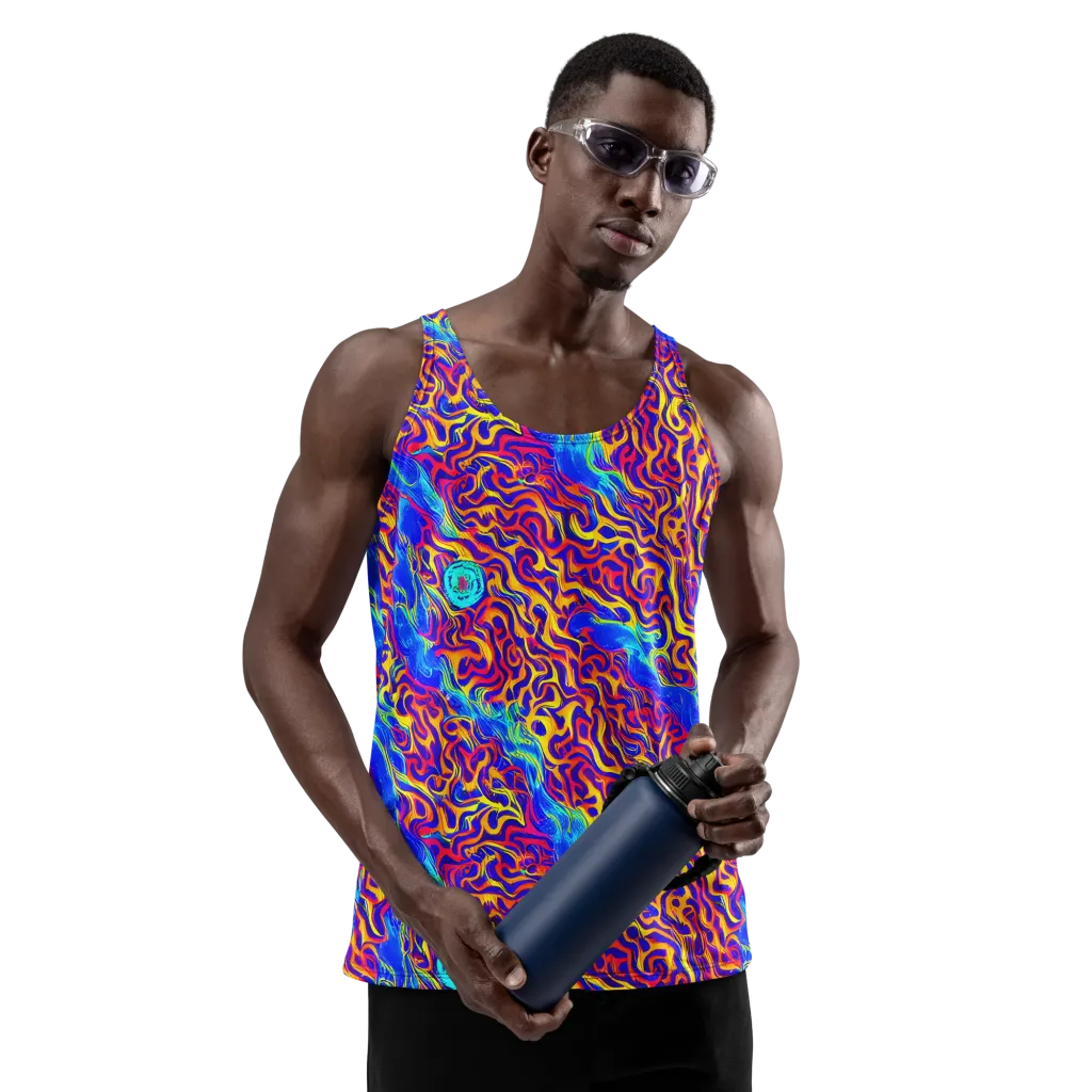 Firewater Bloom on Men's Tank Top — Front