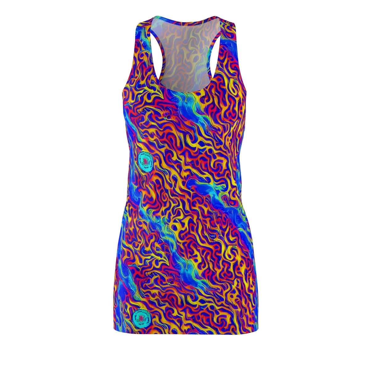 Firewater Bloom on Racerback Dress — Front