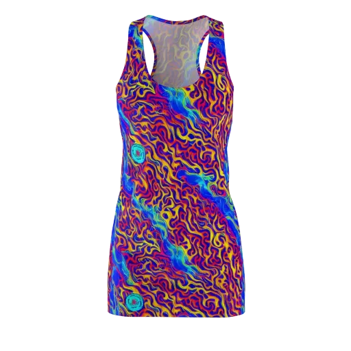 Firewater Bloom on a Racerback Dress