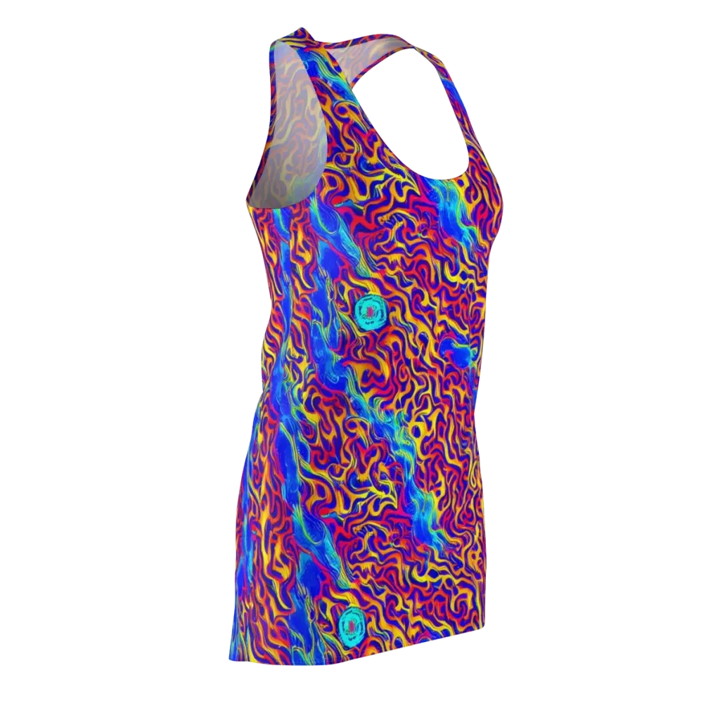 Firewater Bloom on Racerback Dress — Front Side