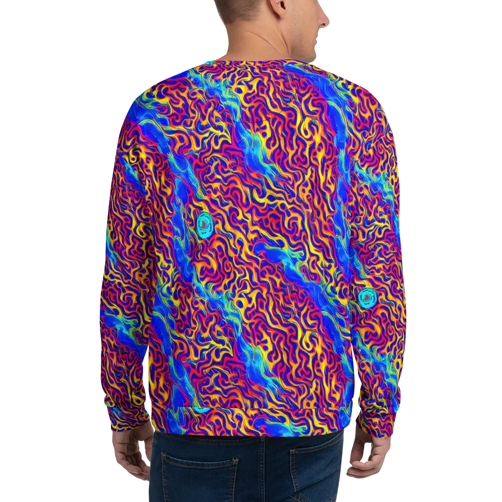 Firewater Bloom on Sweatshirt — Back