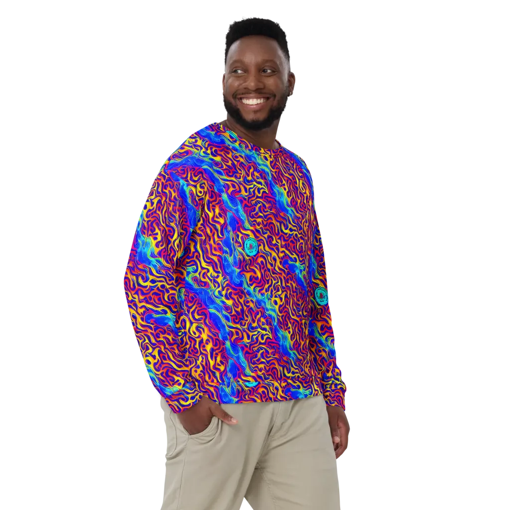 Firewater Bloom on Sweatshirt — Front