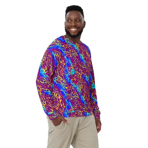 Firewater Bloom on a Sweatshirt