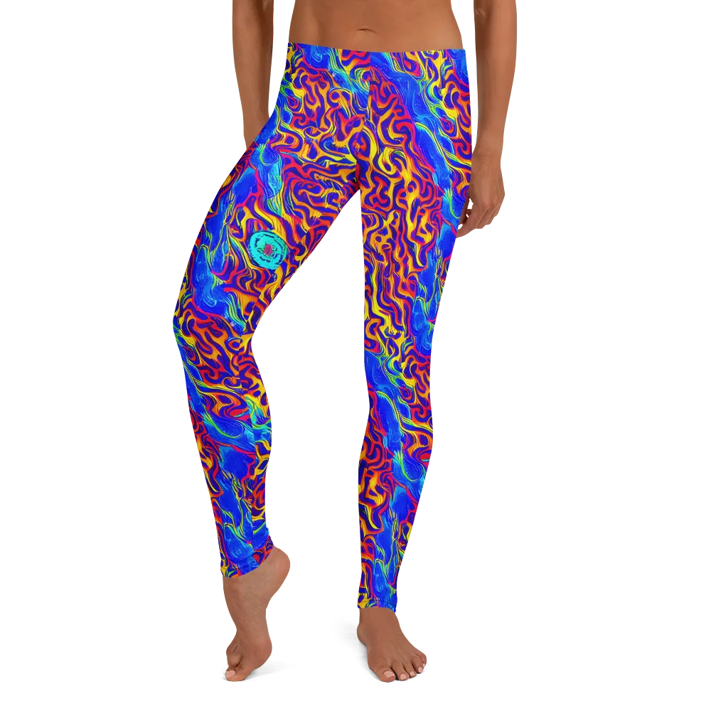 Firewater Bloom on Leggings — Front