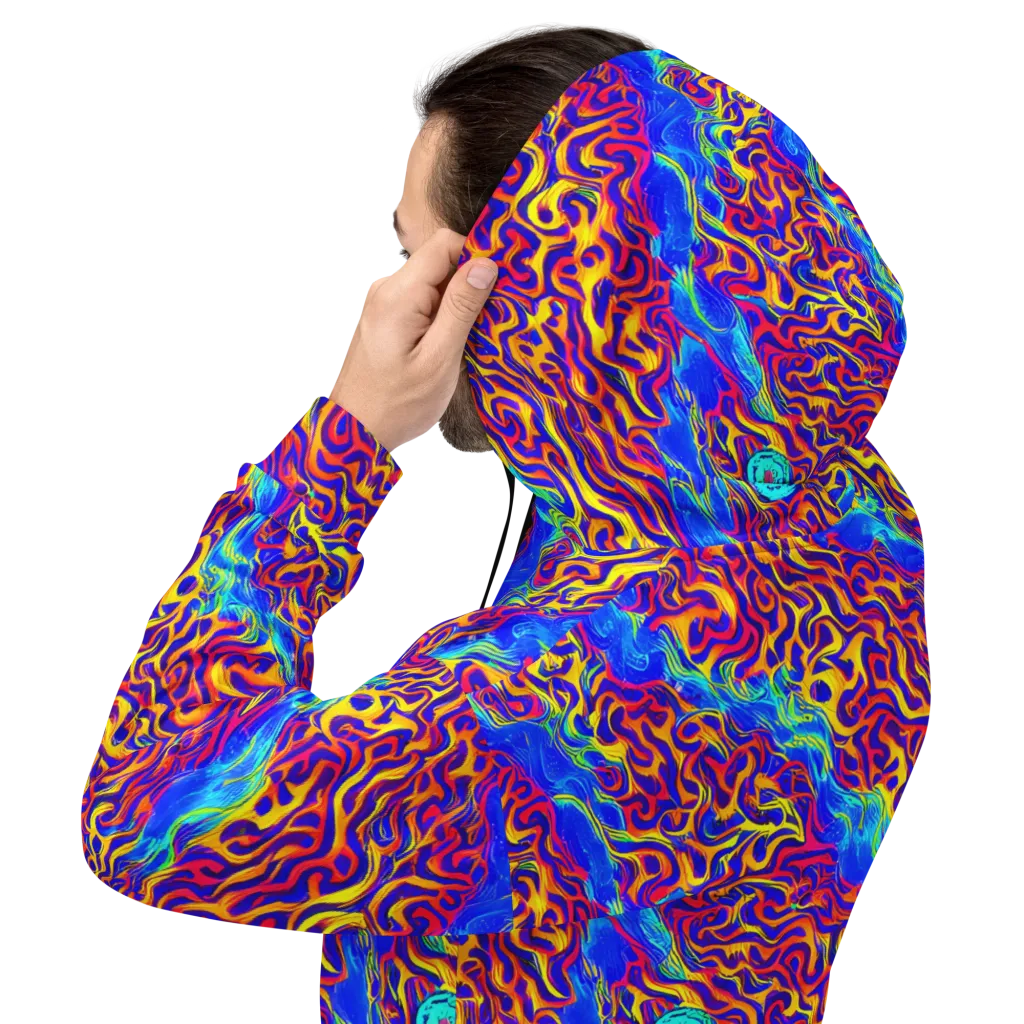 Firewater Bloom on Hoodie — Back