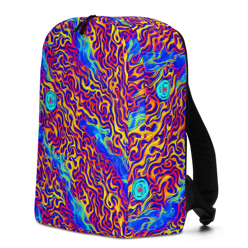 Firewater Bloom on Minimalist Backpack — Left