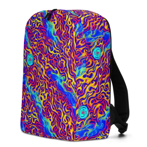 Firewater Bloom on a Minimalist Backpack