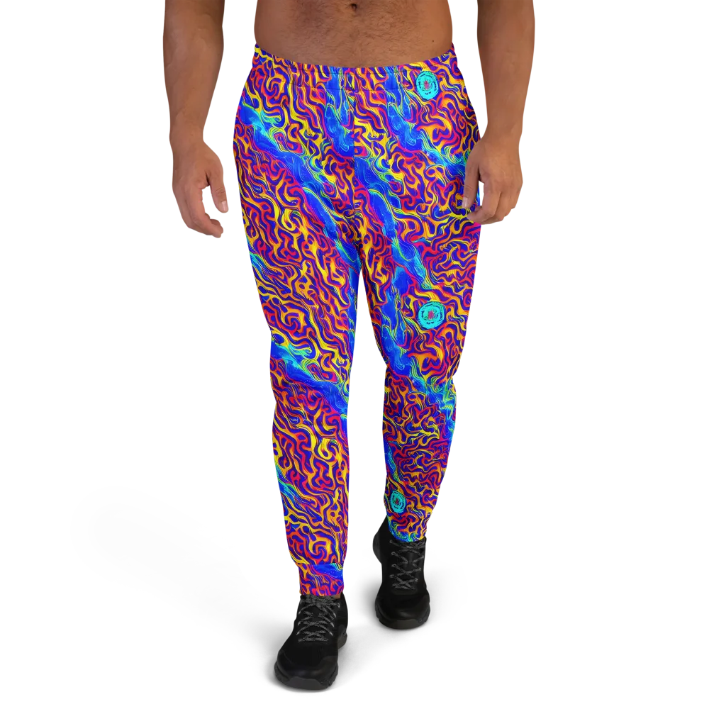 Firewater Bloom on Men's Joggers — Front