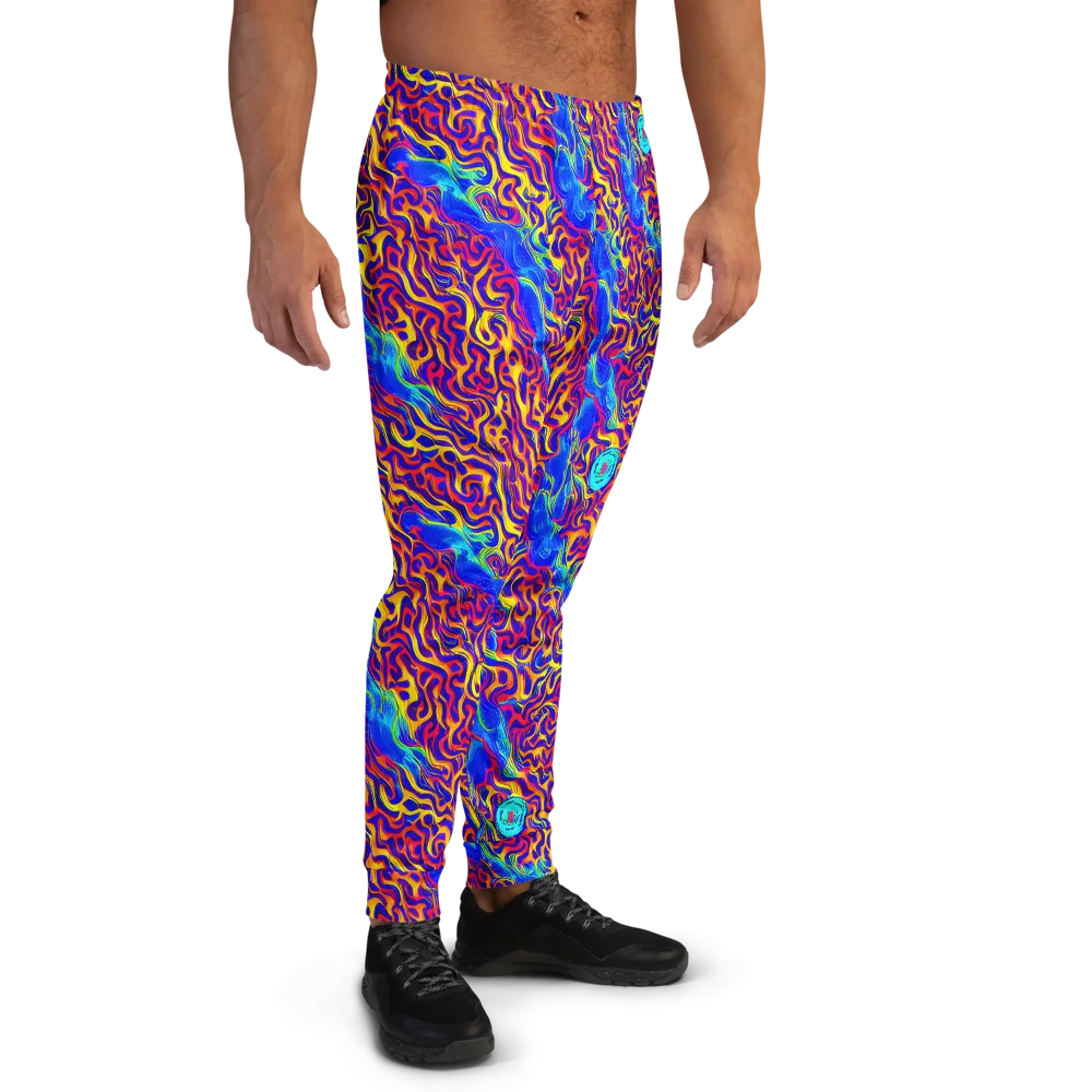 Firewater Bloom on Men's Joggers — Right