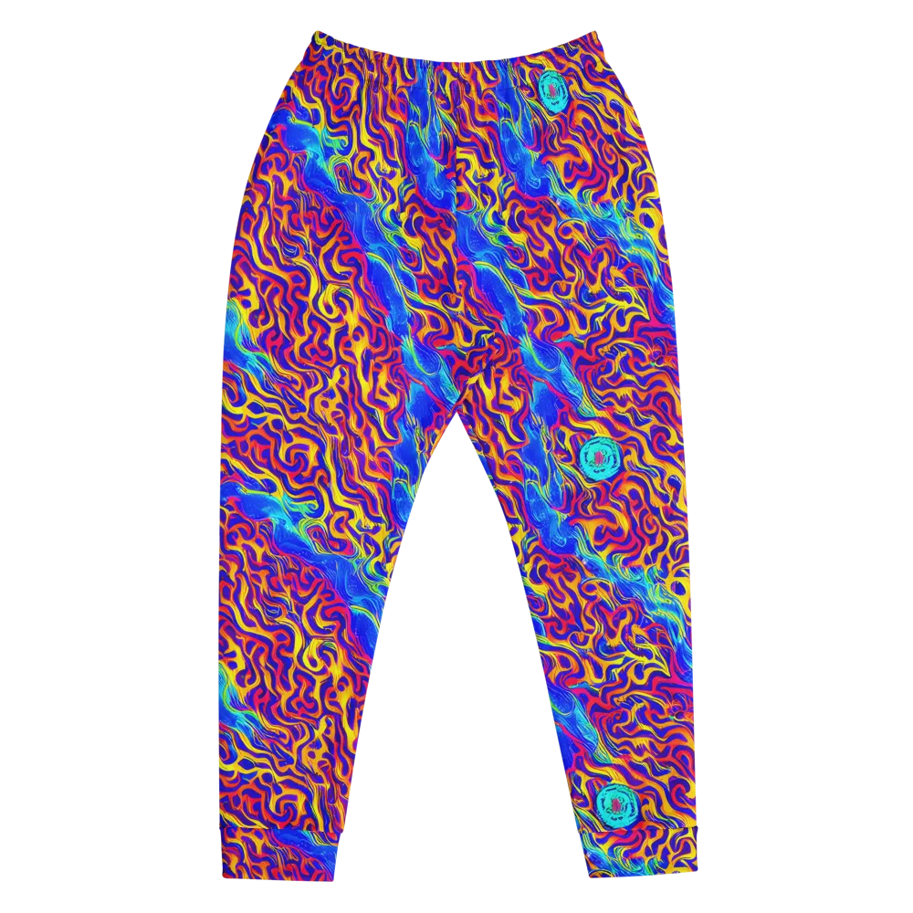 Firewater Bloom on Men's Joggers — Front