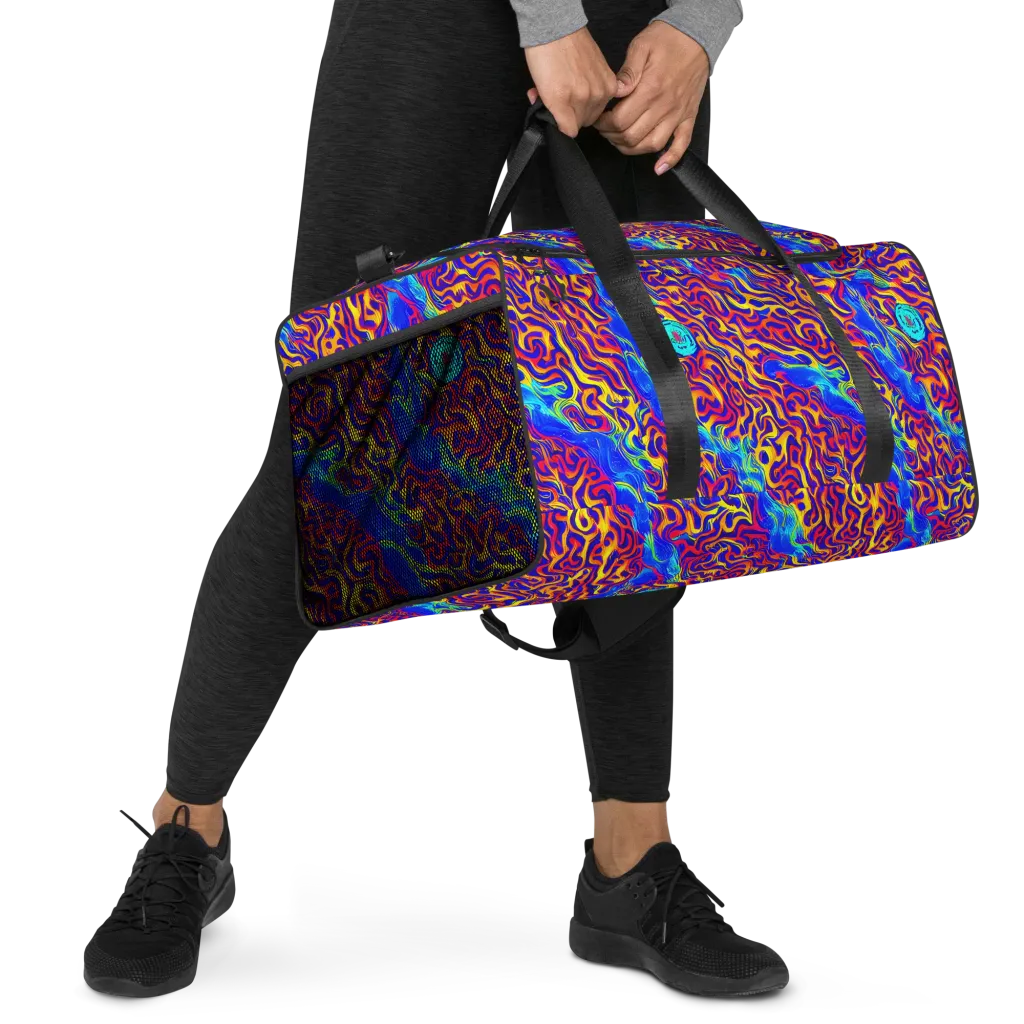 Firewater Bloom on Duffle Bag — Right Front