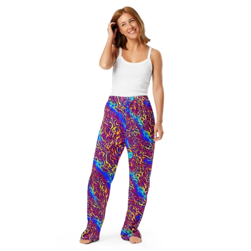 Firewater Bloom on a Women's Pajama Pants
