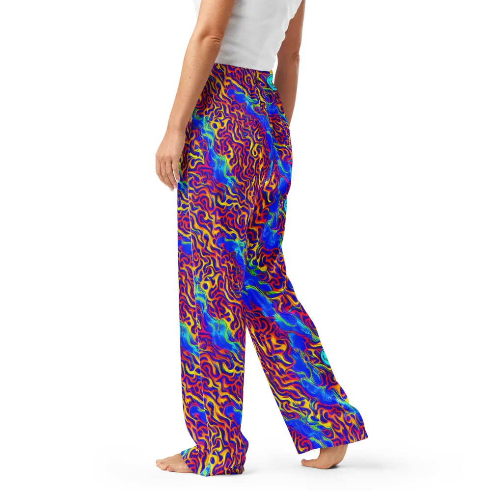 Firewater Bloom on Women's Pajama Pants — Left