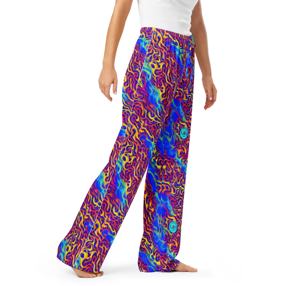 Firewater Bloom on Women's Pajama Pants — Right Front