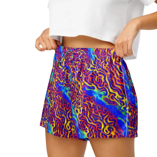 Firewater Bloom on a Women's Pajama Shorts