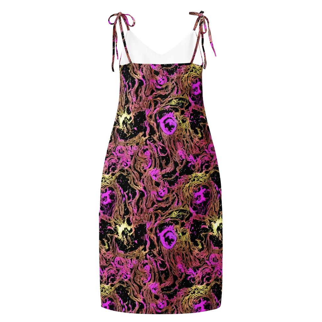 Electric Afterlife on Slip Dress — Back