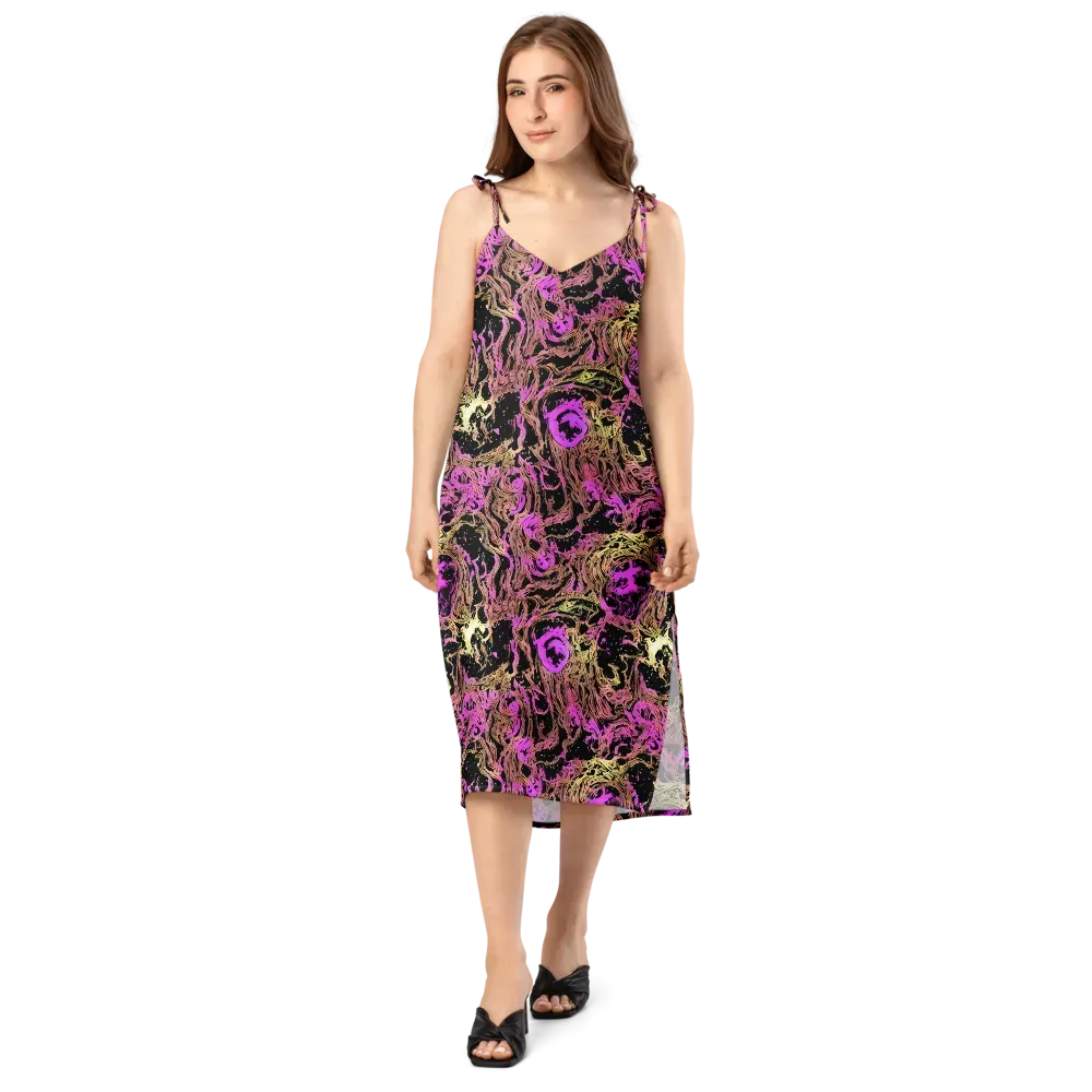 Electric Afterlife on Slip Dress — Front