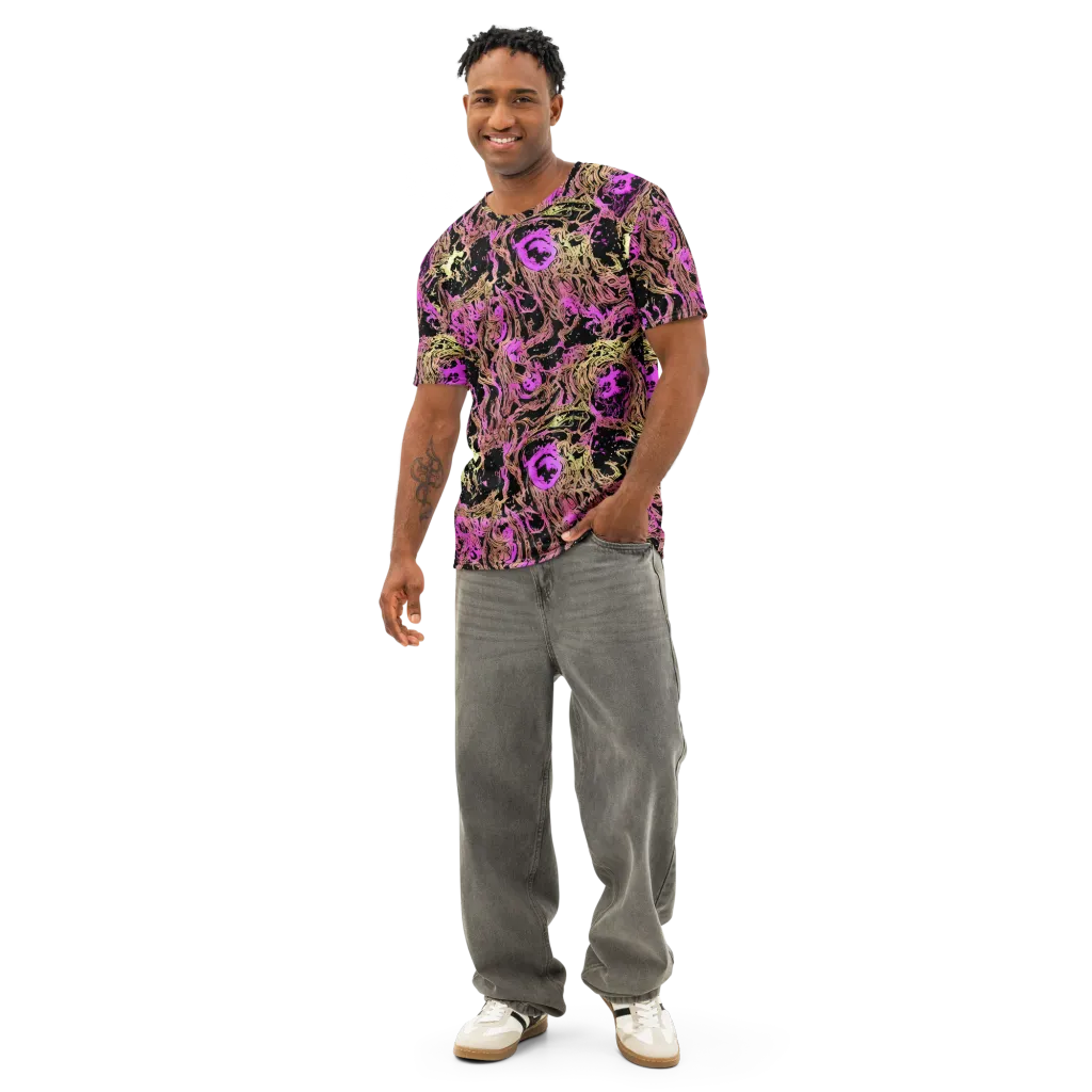 Electric Afterlife on Men's Cotton Crew Neck T-Shirt — Front