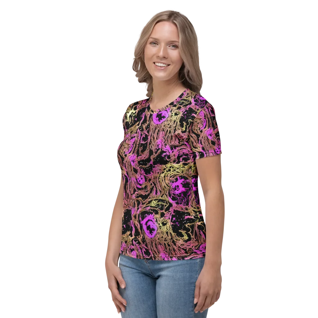 Electric Afterlife on Women's Crew Neck T-Shirt — Left