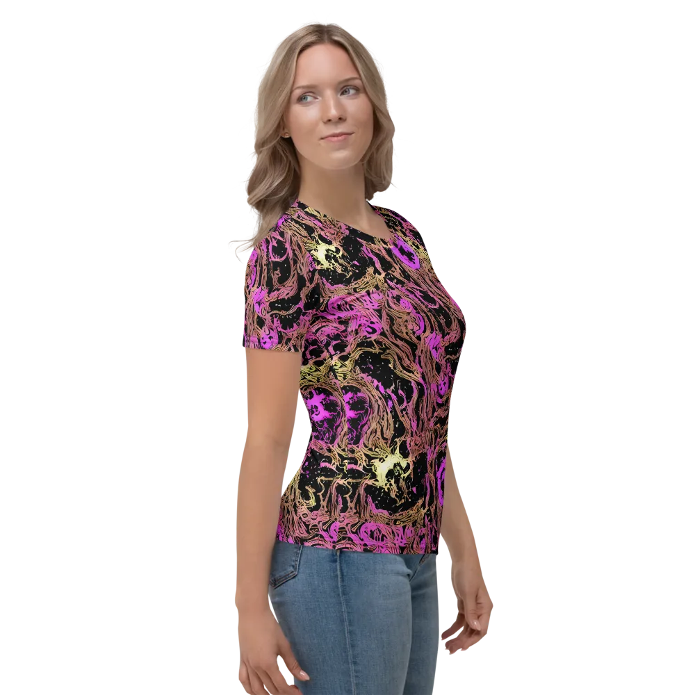 Electric Afterlife on Women's Crew Neck T-Shirt — Right