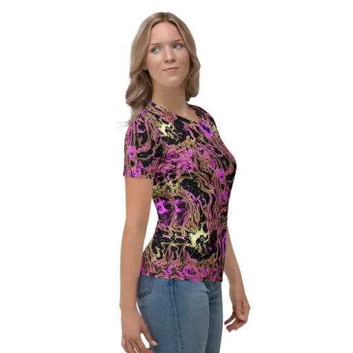 Electric Afterlife on a Women's Crew Neck T-Shirt