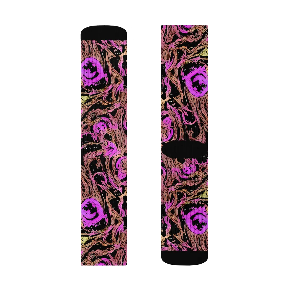 Electric Afterlife on Socks — Right Sock