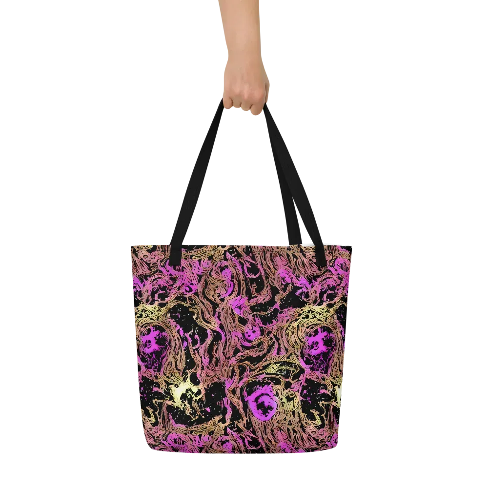 Electric Afterlife on Large Tote Bag W/ Pocket — Front
