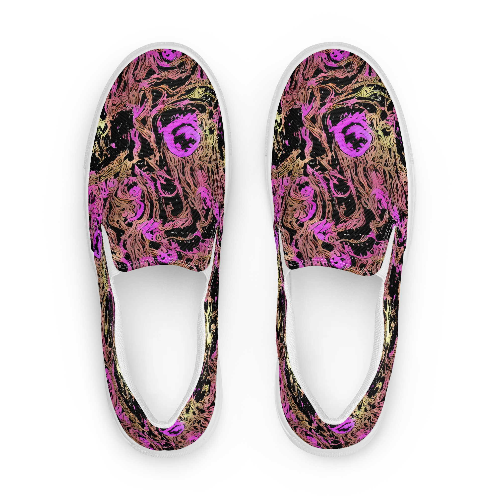 Electric Afterlife on Women's Slip-On Canvas Shoes — Front