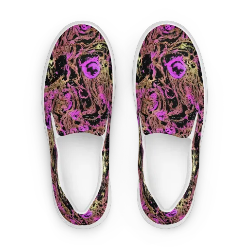 Electric Afterlife on a Women's Slip-On Canvas Shoes