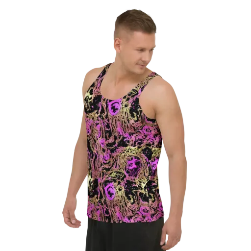 Electric Afterlife on a Men's Tank Top