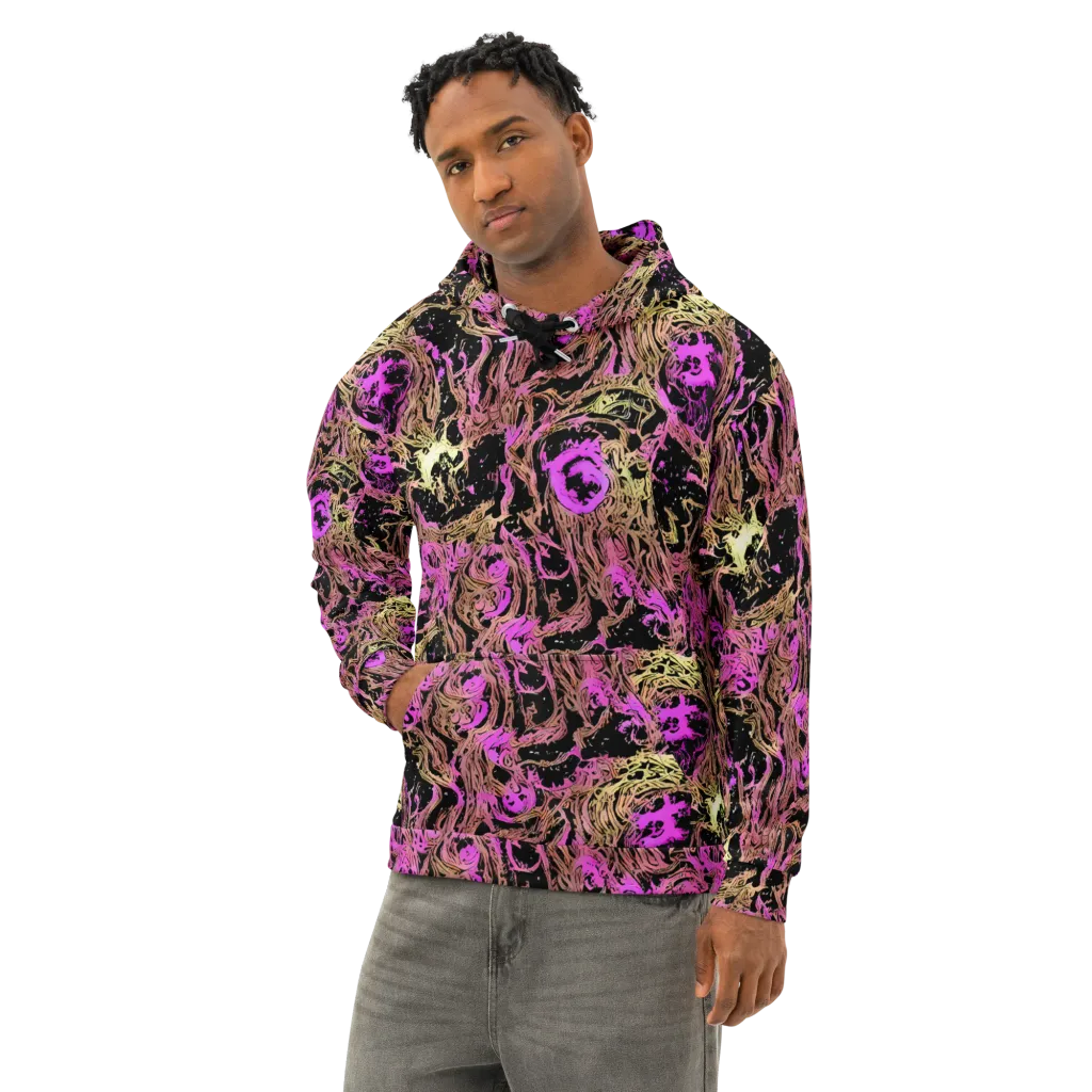 Electric Afterlife on Cotton Hoodie — Left Front