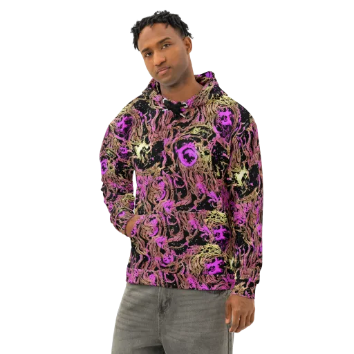 Electric Afterlife on a Cotton Hoodie